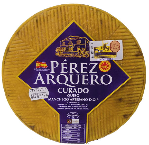 Mejores quesos Toledo - Pérez Arquero Curado