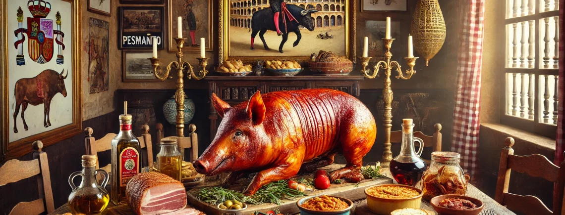 Cochinillo asado preparado